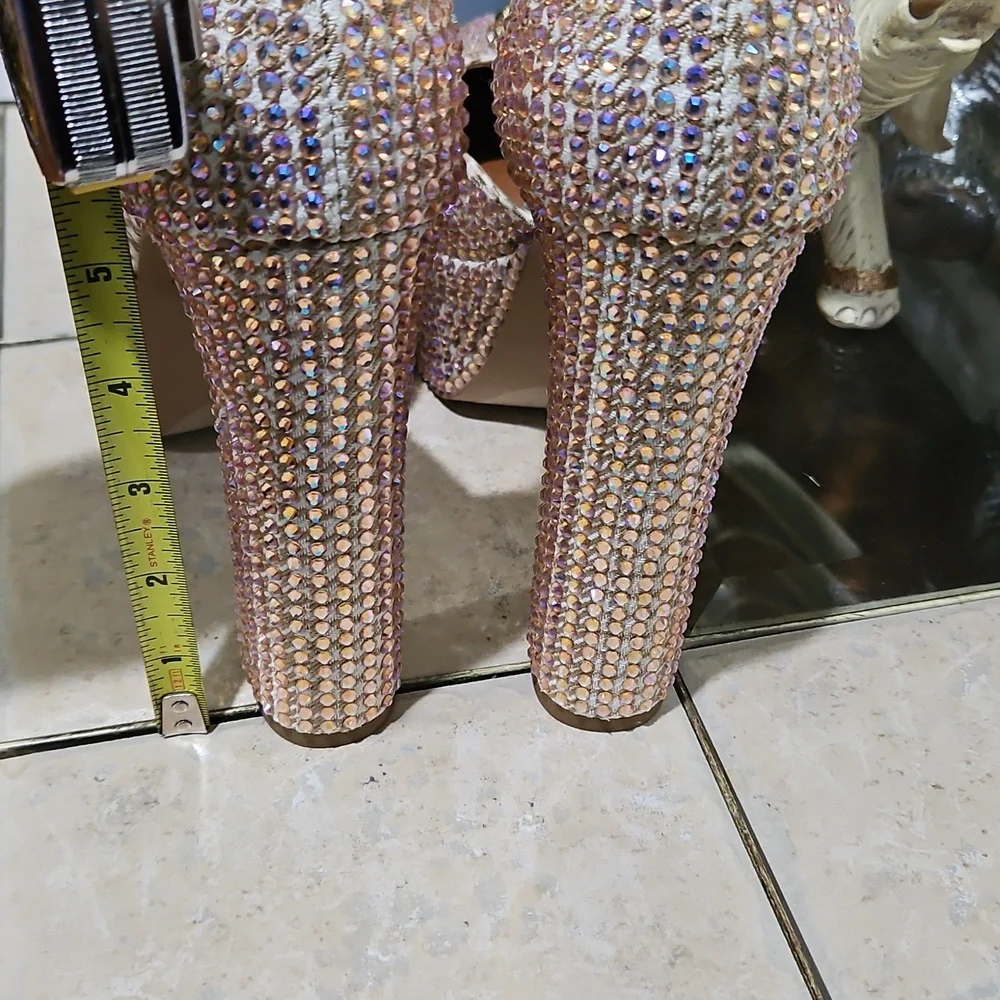 NWT! Kurt Geiger KENSINGTON PLATFORM Bling Heels - SOLD OUT! - Picture 5 of 13